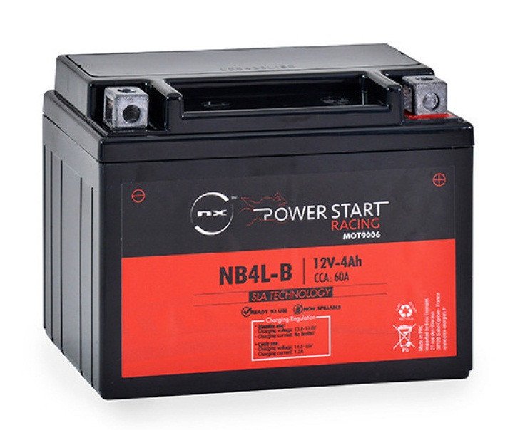 Batería moto YB4L-B / YB4L-A / NB4L-B 12V 4Ah
