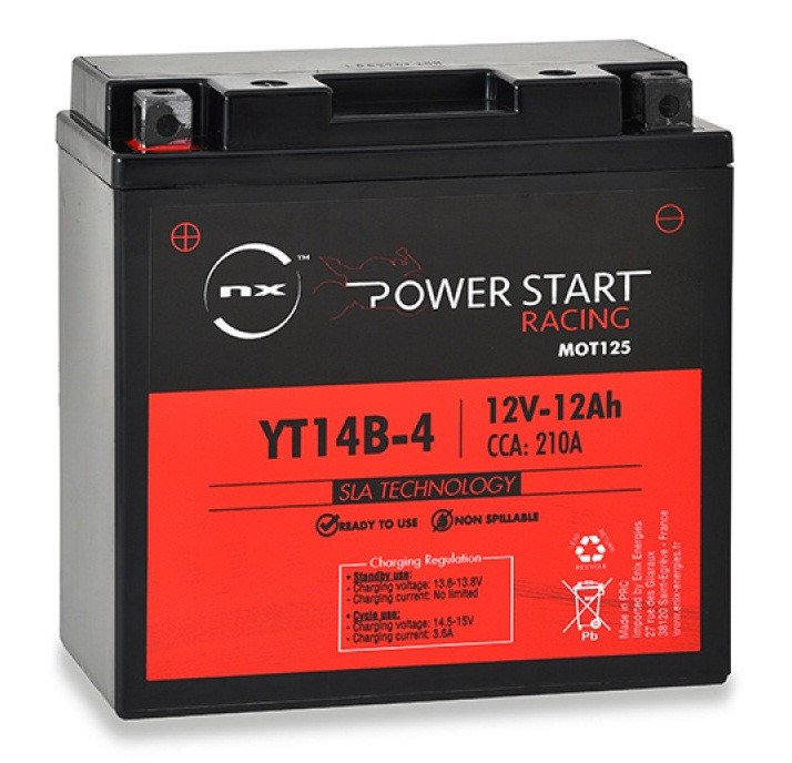Batería moto YT14B-4 / NT14B-4 12V 12Ah