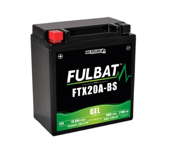 Batería moto YTX20A-BS / YTX20CH-BS 12V 18Ah