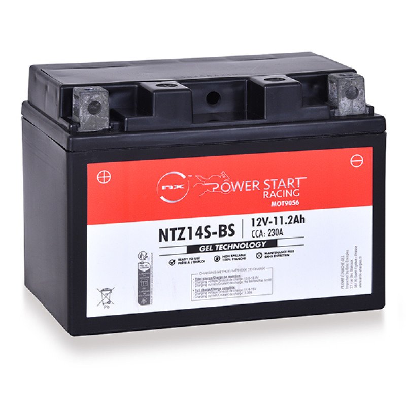 Batería moto GEL YTZ14S-BS / NTZ14S-BS 12V 11.2Ah