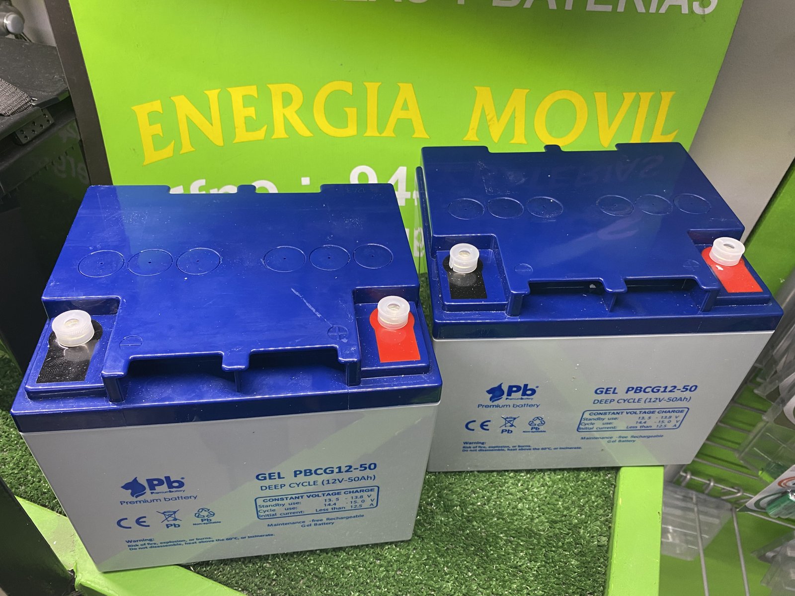 BATERIA SILLA DE RUEDAS GEL PACK DE 2 BATERIAS DE 12 VOLTIOS Y 50 AMPERIOS