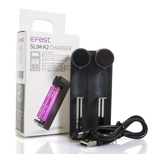 cargador sencillo Efest Charger slim k2 x 18650