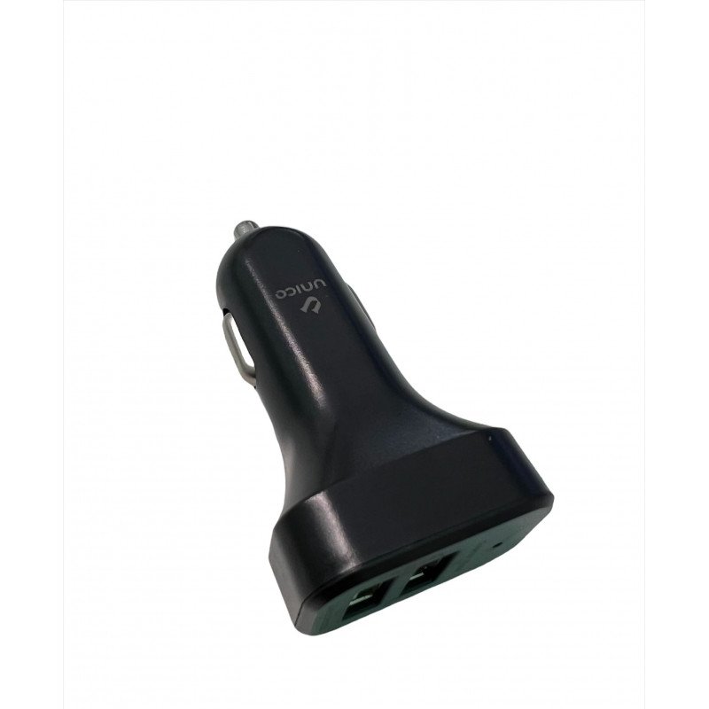 Cargador USB doble toma mechero 2A para coches