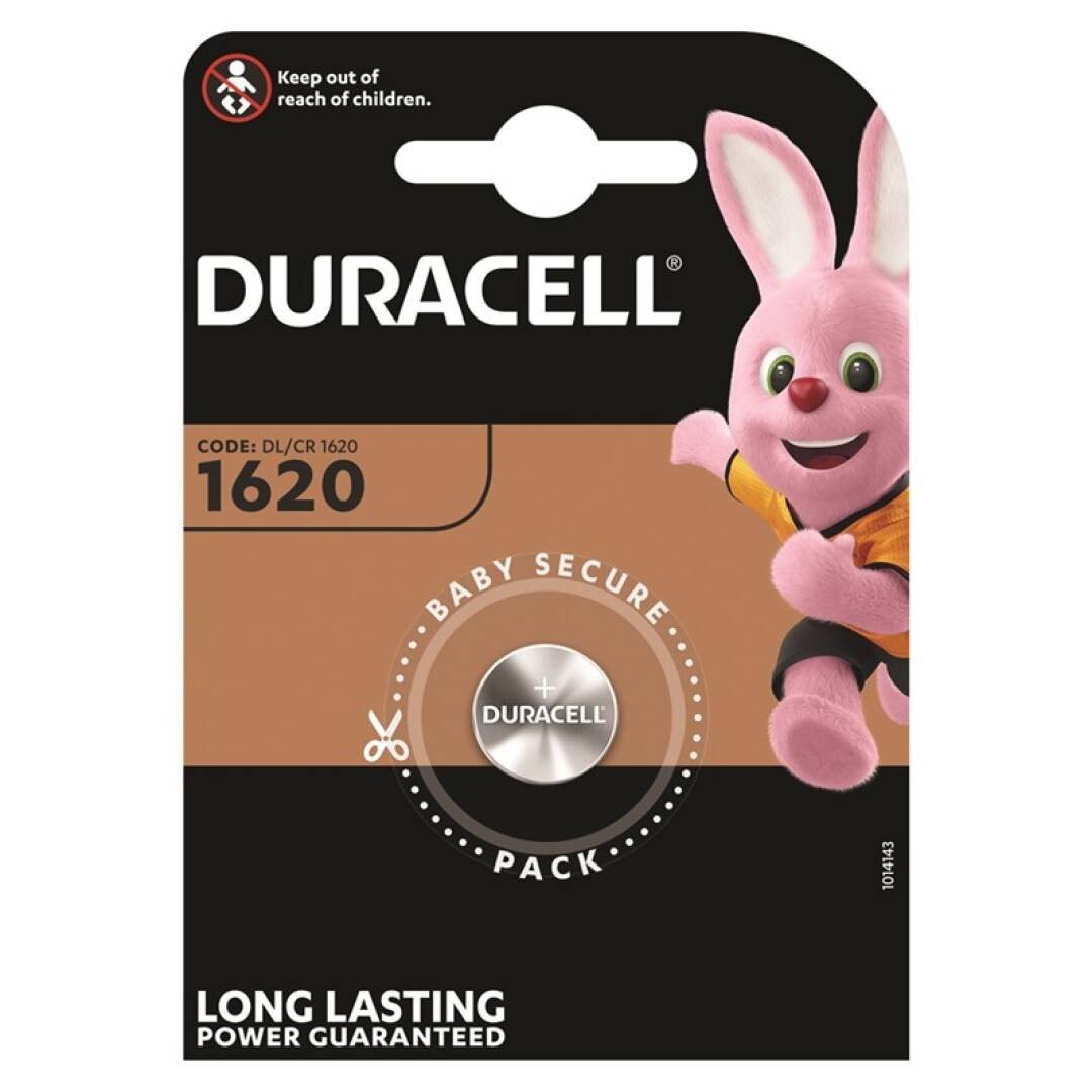 DURACELL PILA BOTON LITIO CR1620 3V BLISTER*1