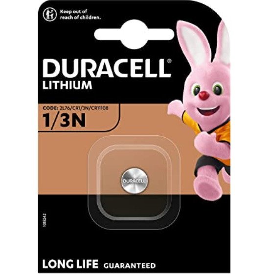 DURACELL PILA BOTON LITIO FOTO 1/3 N 3V BLISTER*1