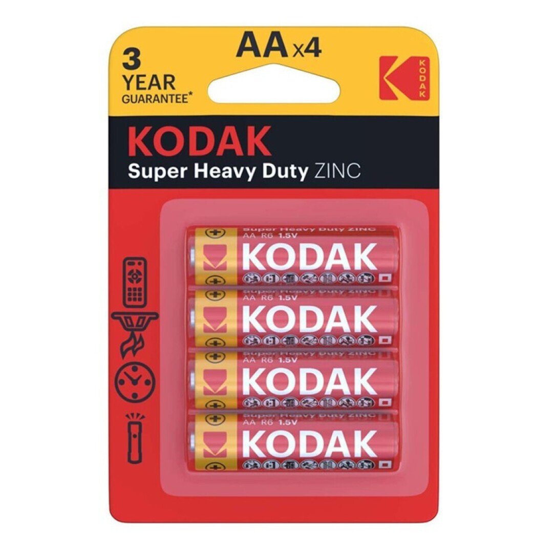 KODAK EXTRA HEAVY-DUTY PILA SALINA AA LR06 BLISTER*4
