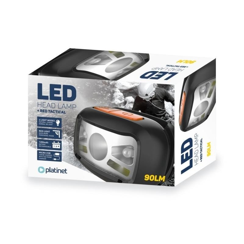 LINTERNA FRONTAL LED HEAD LAMP 90LM