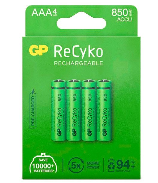 LR03/AAA GP PILA RECARGABLE 850mAh BLISTER *4
