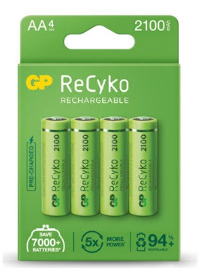 LR06/AA GP PILA RECARGABLE 2100 mAh BLISTER *4