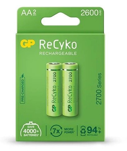 LR06/AA GP PILA RECARGABLE 2600 mAh BLISTER *2