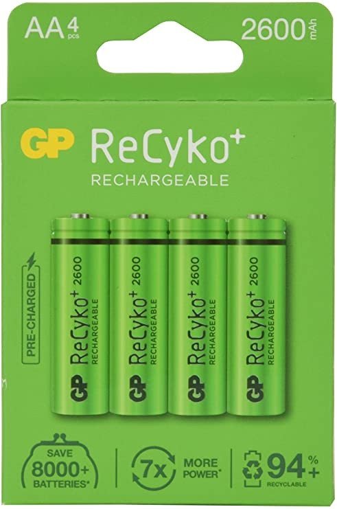LR06/AA GP PILA RECARGABLE 2600 mAh BLISTER *4