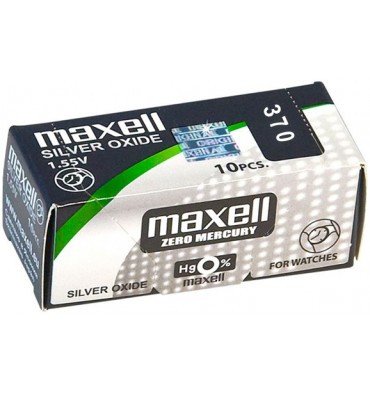 MAXELL PILA OXIDO PLATA (370) SR920W CAJA*10