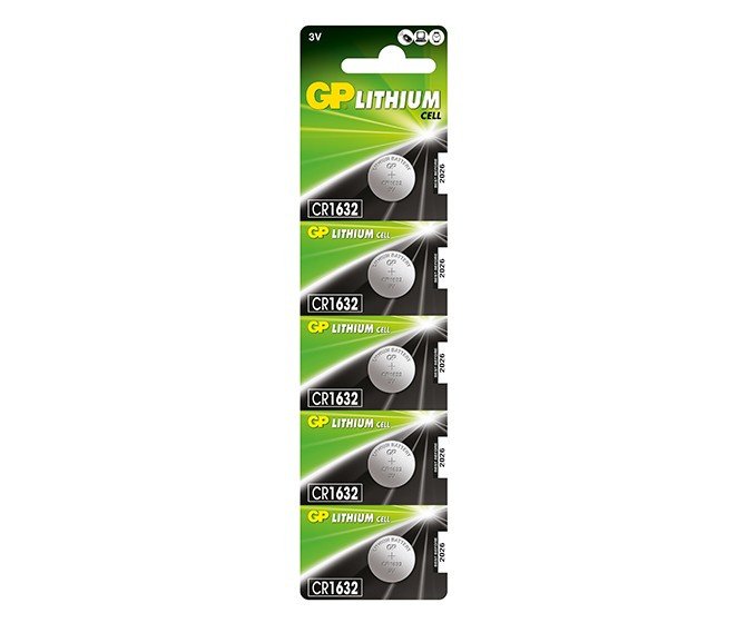 PILA BOTÓN LITIO CR1632 GP 3V BLISTER 5*