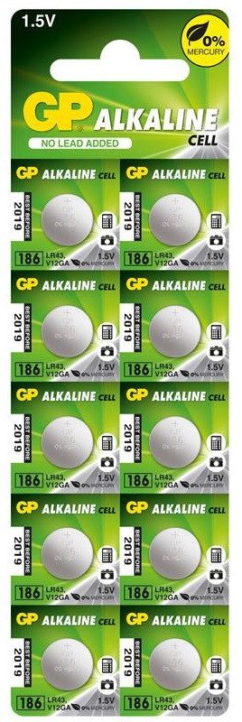 PILA MICROALCALINA LR43 – 186 – 1142 – AG12 GP