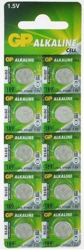 PILA MICROALCALINA LR54-LR1130-189 GP BLISTER *10