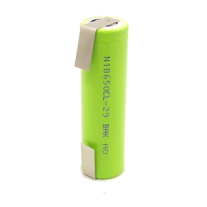 Pila recargable de litio con terminales N18650CL – 29 BAK A04
