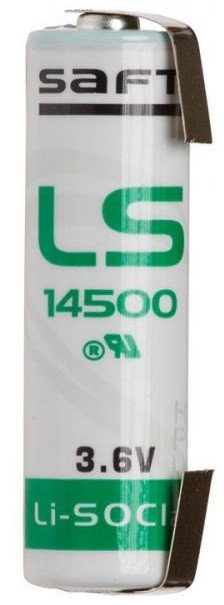 PILA SAFT LS 14500 AA 3,6V DE LITIO CON TERMINALES
