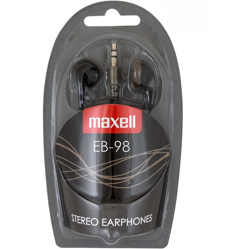 AURICULARES ESTEREO MAXELL EB 98 AURICULAR DE BOTON STEREO negro - Imagen 2