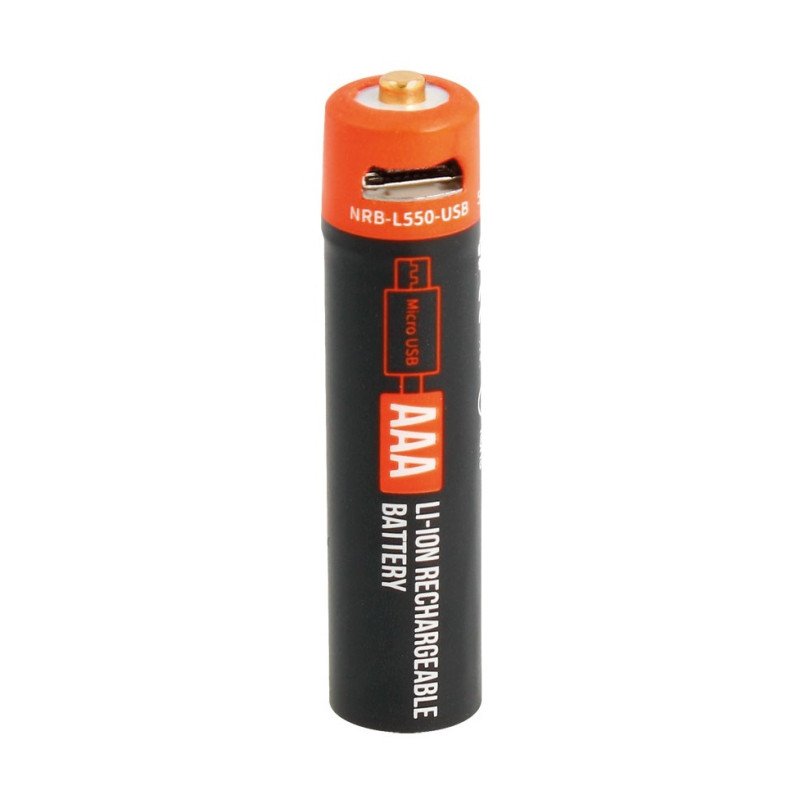 Batería Litio 1.5V 550mAh AAA recargable Micro-Usb - Imagen 2