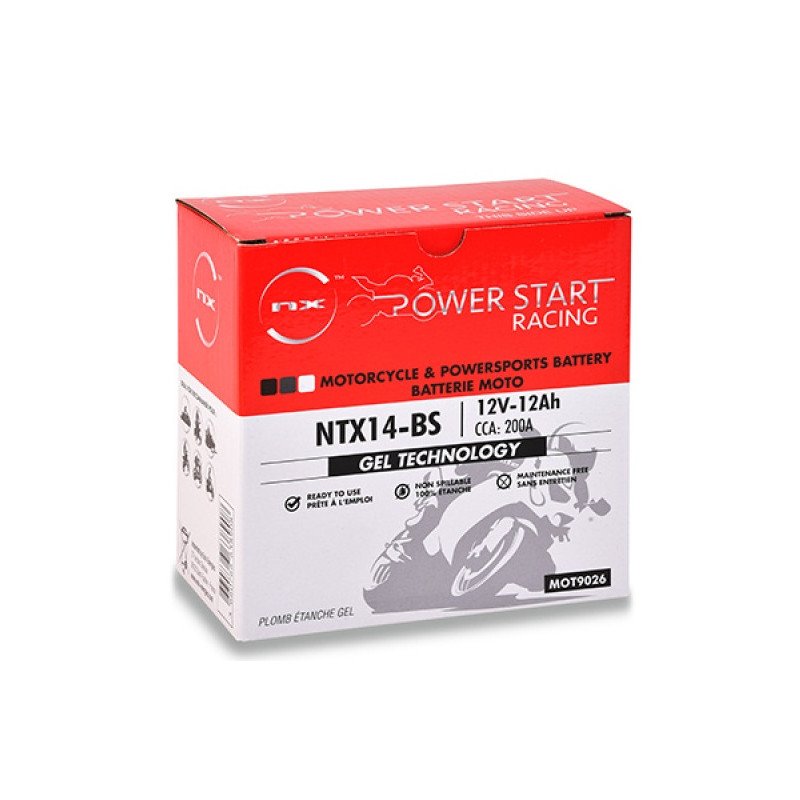 Batería moto Gel YTX14-BS / NTX14-BS 12V 12Ah - Imagen 3