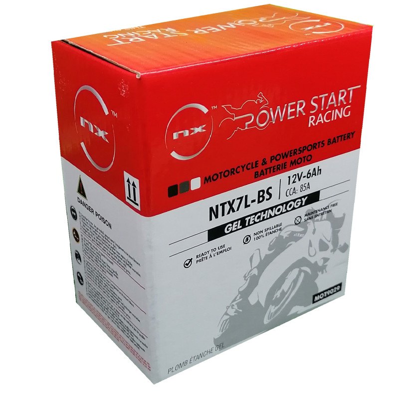 Batería moto Gel YTX7L-BS / NTX7L-BS 12V 6Ah - Imagen 4