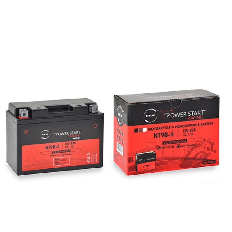 Batería moto YT9B-4 / YT9B-BS / NT9B-4 12V 8Ah - Imagen 3