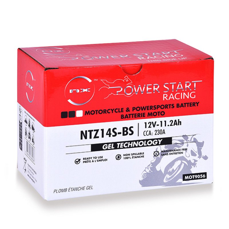 Batería moto GEL YTZ14S-BS / NTZ14S-BS 12V 11.2Ah - Imagen 3