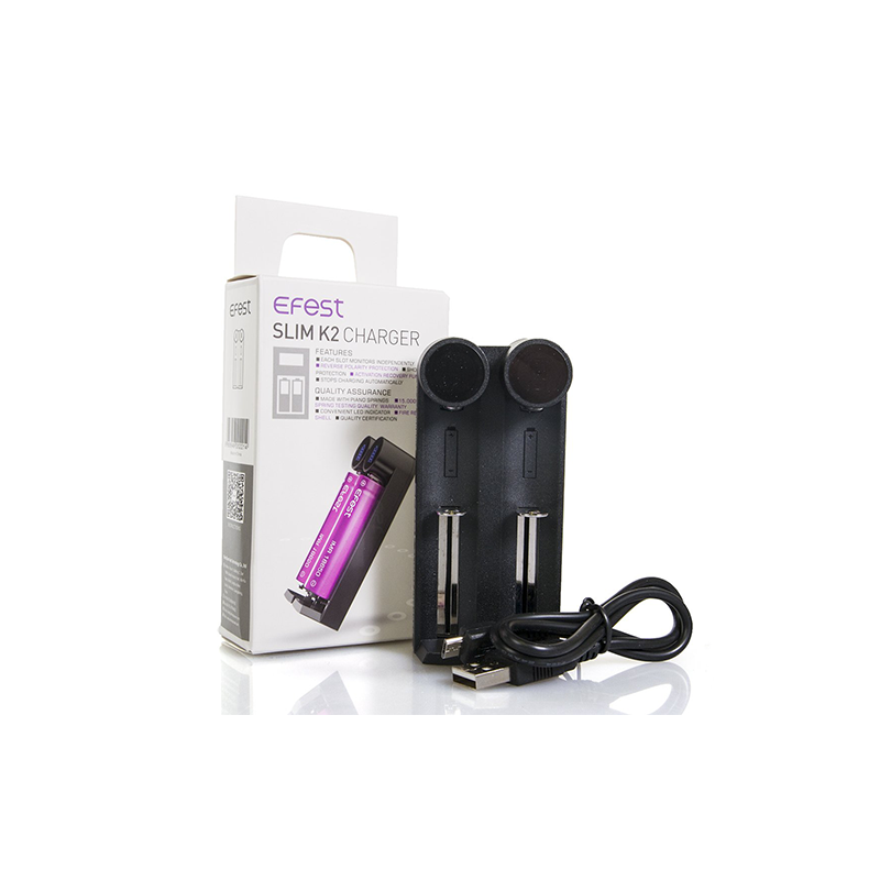 cargador sencillo Efest Charger slim k2 x 18650 - Imagen 2