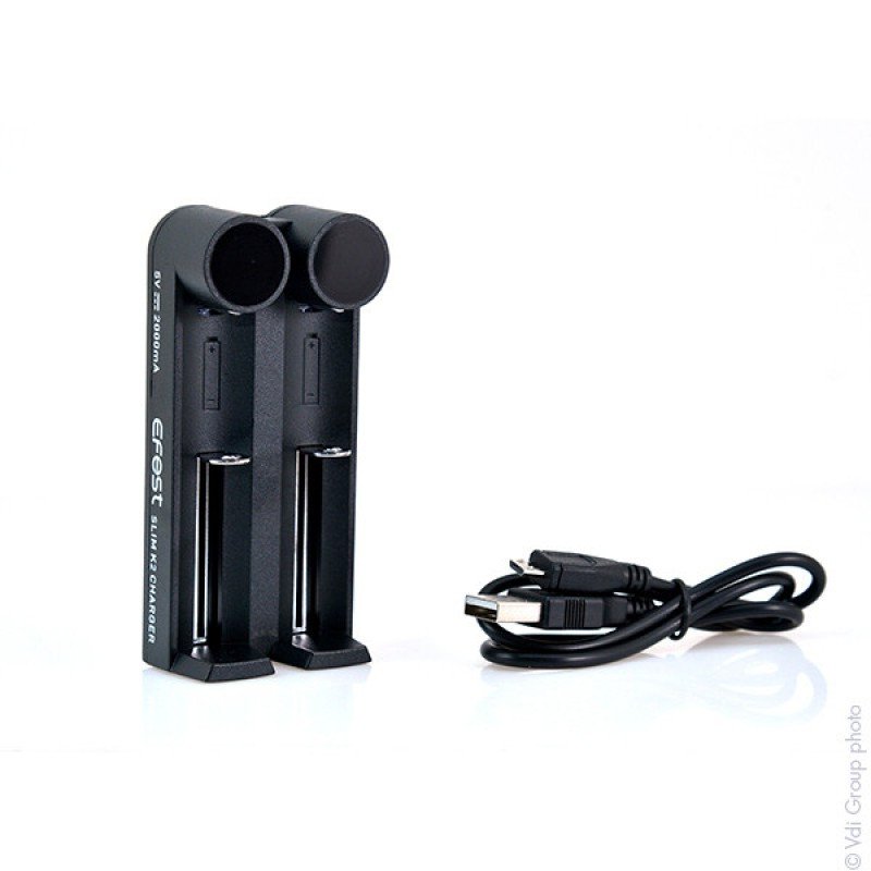 cargador sencillo Efest Charger slim k2 x 18650 - Imagen 3