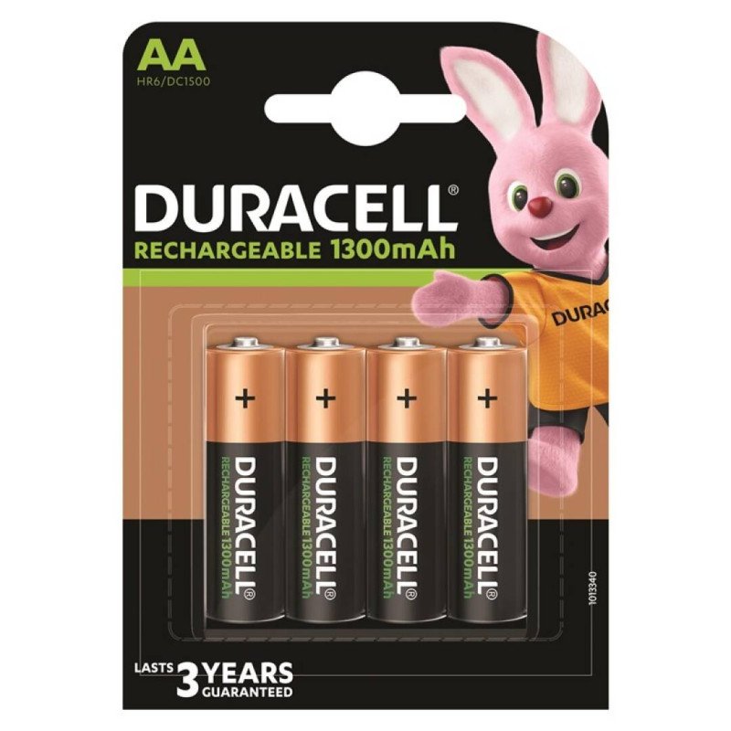DURACELL PILA RECARGABLE LR06 AA 2500mAh BLISTER*4 - Imagen 2