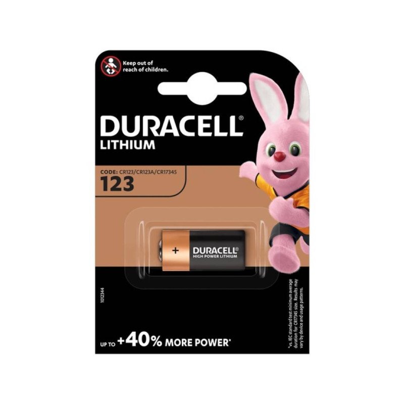 DURACELL ULTRA PILA LITIO FOTO CR123A 3V BLISTER*1 - Imagen 2