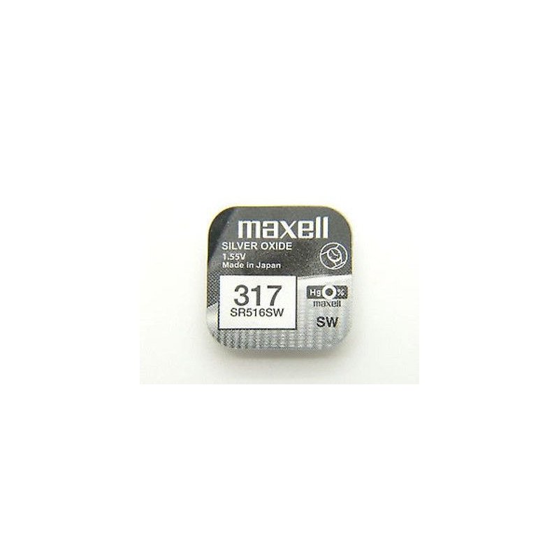 MAXELL PILA OXIDO PLATA (317) SR516SW CAJA*10 - Imagen 4