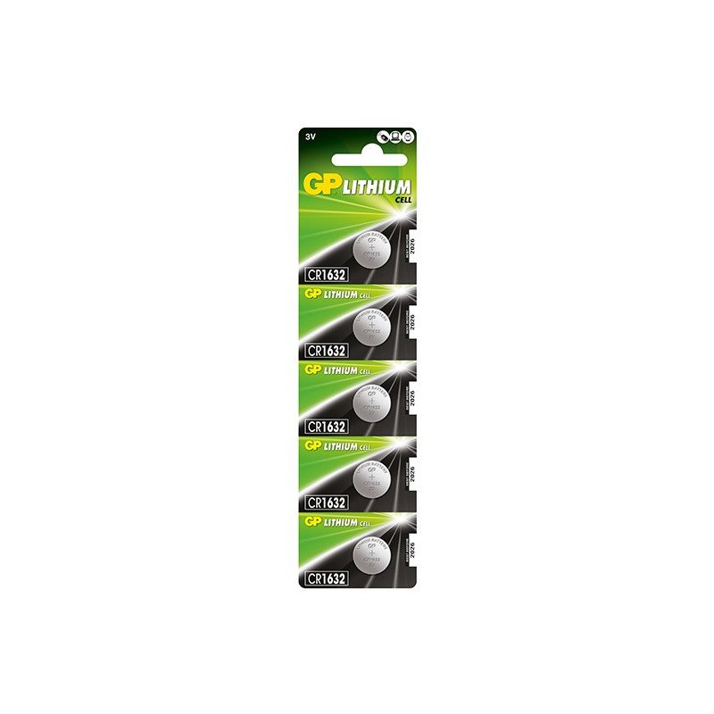 PILA BOTÓN LITIO CR1632 GP 3V BLISTER 5* - Imagen 2