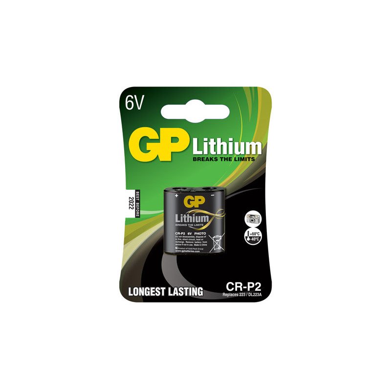 PILA LITIO GP CR-P2 BLISTER 1 UNIDAD - Imagen 2