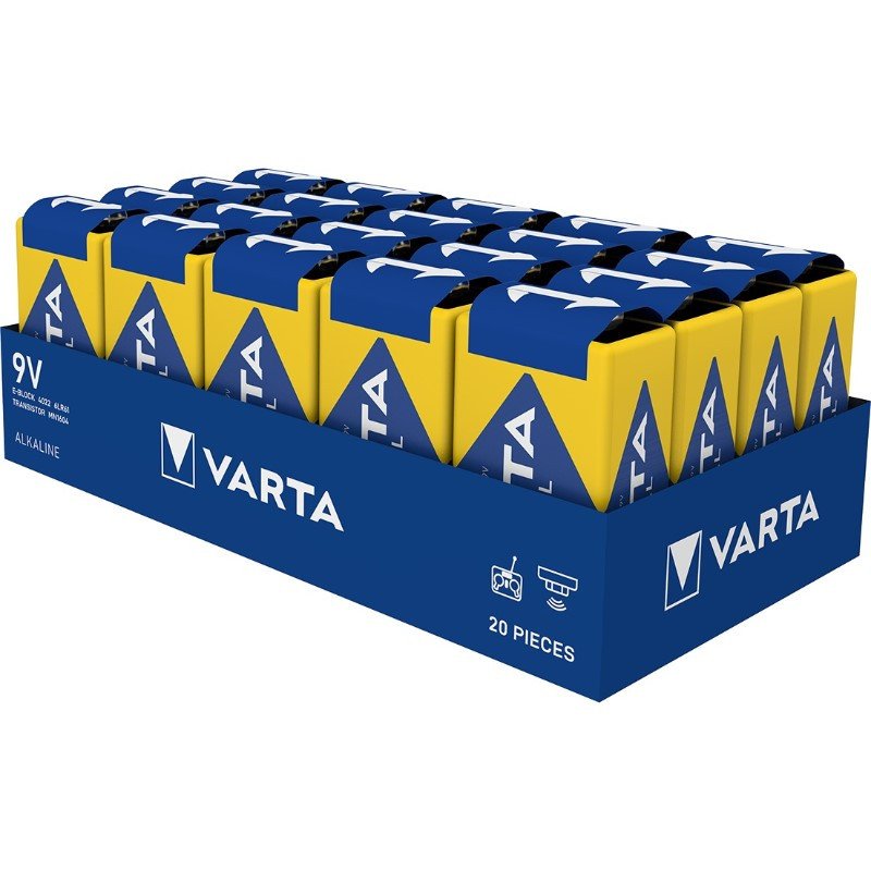 VARTA INDUSTRIAL PRO ALCALINA LR09 9V CAJA*20 - Imagen 3